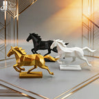Horse Sculpture - Modern White Low-Poly