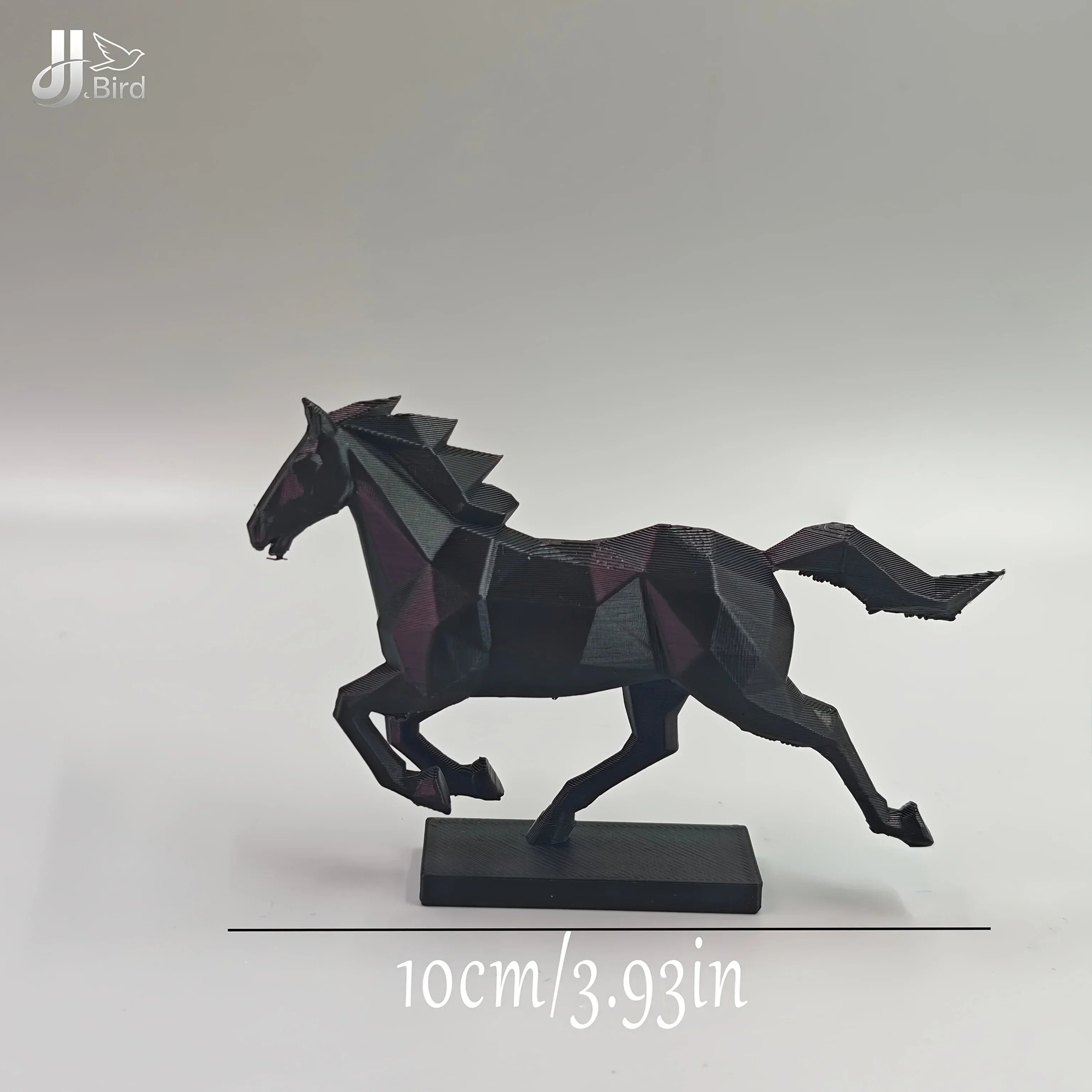 Horse Sculpture - Modern White Low-Poly