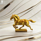 Horse Sculpture - Modern White Low-Poly