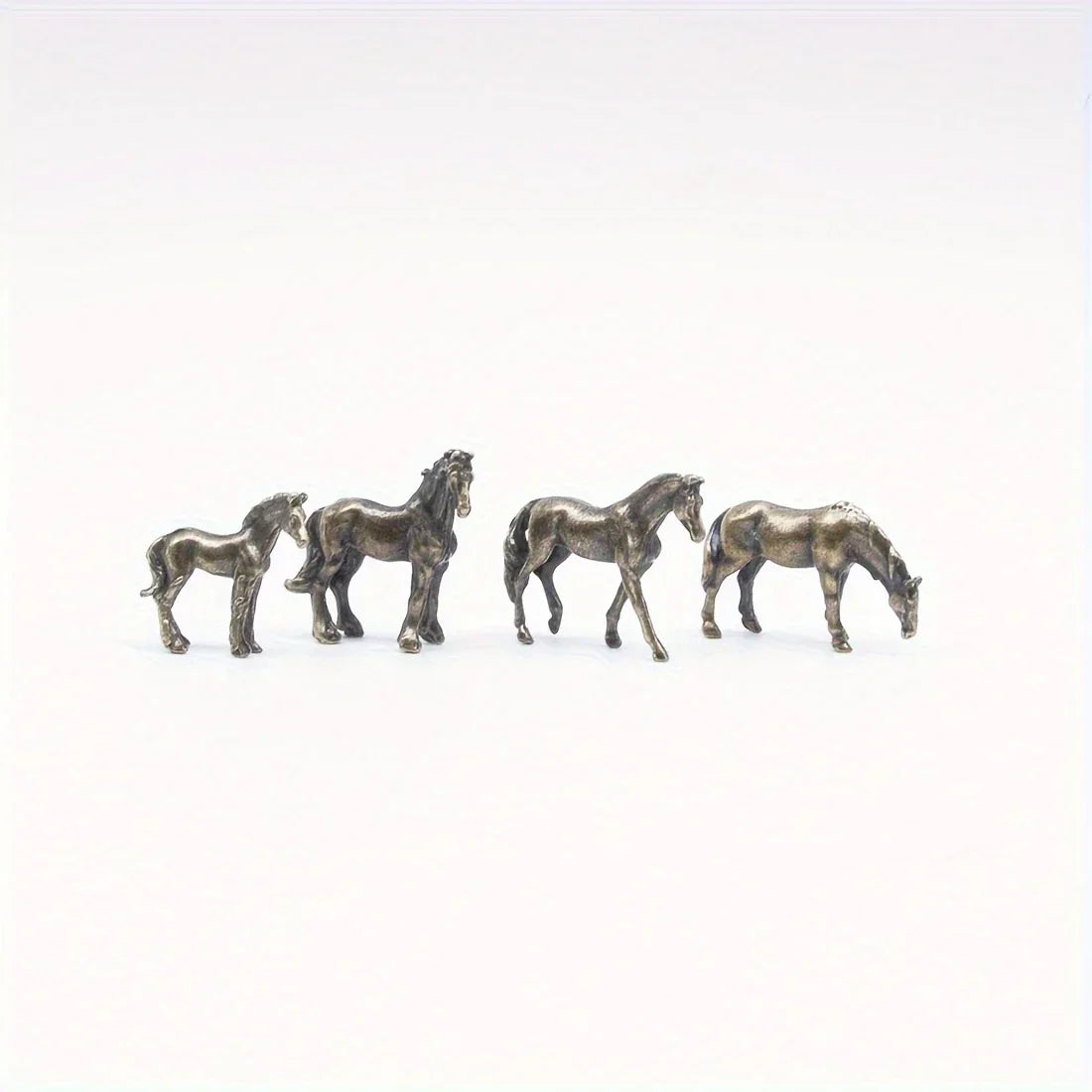 Horse Sculpture - Vintage Bronze Finish, front view - House Of Avana