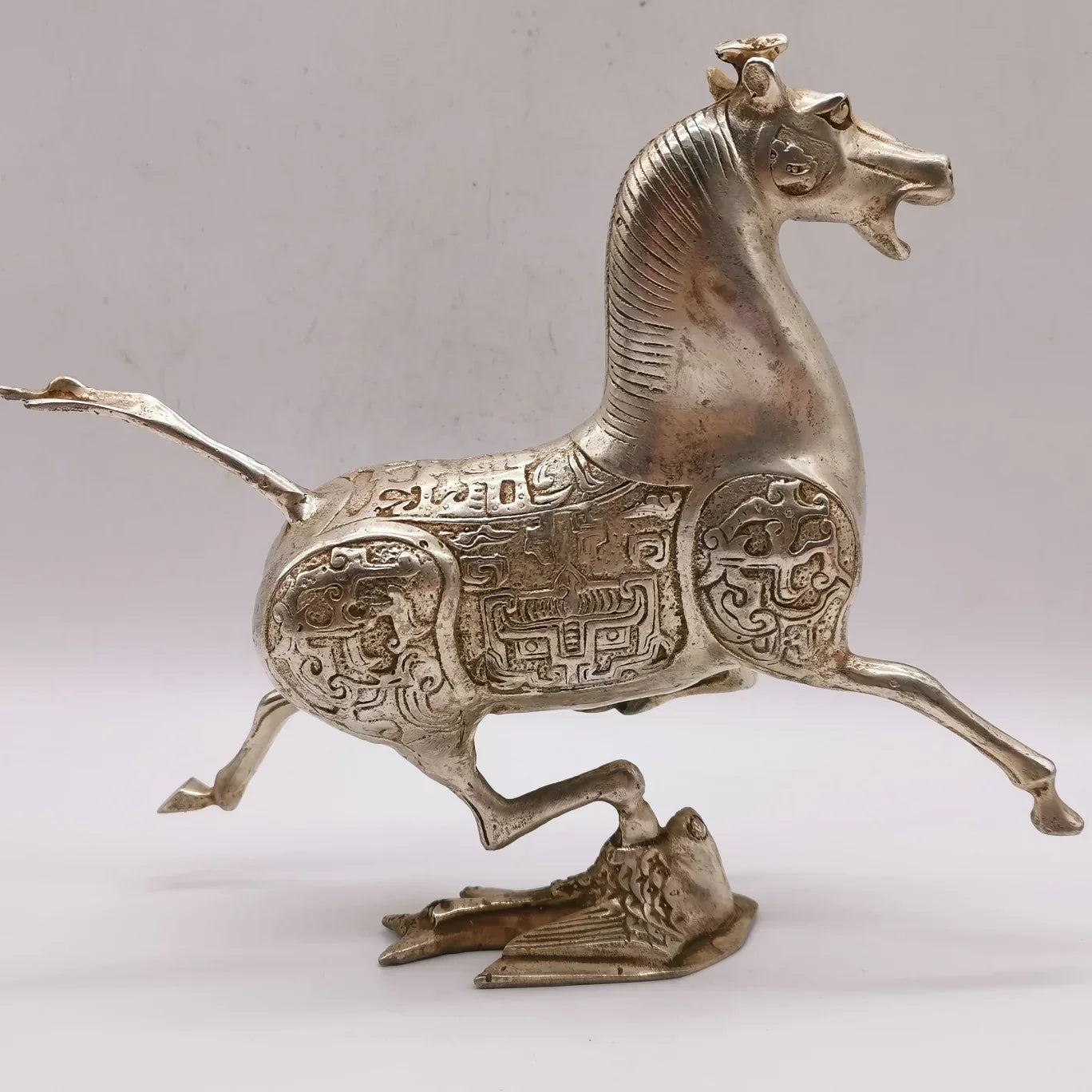 Bronze Horse Statue Horse Stepping Swallow Decorative Sculpture Feng Shui Animal Interior Small Statue... - House Of Avana