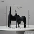 Creative Home Decor Abstract S Horse Statue Living Room Decor Animal Sculpture Office Desk Accessories... - House Of Avana