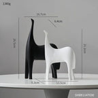 Creative Home Decor Abstract S Horse Statue Living Room Decor Animal Sculpture Office Desk Accessories... - House Of Avana