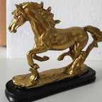 Horse Statue - Golden 14Cm