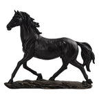 Bronze Horse Resin Sculpture Retro Style Interior Room Table Decoration Animal Statue & Figurine Home... - House Of Avana