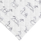 Horses Cotton Flannel Quilt Set Mélange Home