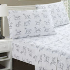 Horses Printed Sheet Set Mélange Home