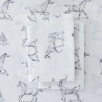 Horses Printed Sheet Set Mélange Home