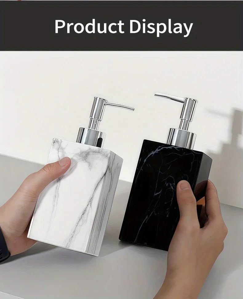 Hotel Bathroom Hand Sanitizer Refillable Bottle Simple and High-end Press Bottle Lotion Bottle Shampoo Shower Gel Empty Bottle House Of Avana