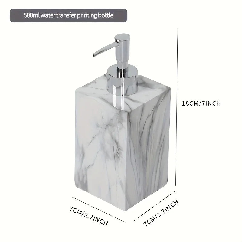 Hotel Bathroom Hand Sanitizer Refillable Bottle Simple and High-end Press Bottle Lotion Bottle Shampoo Shower Gel Empty Bottle House Of Avana