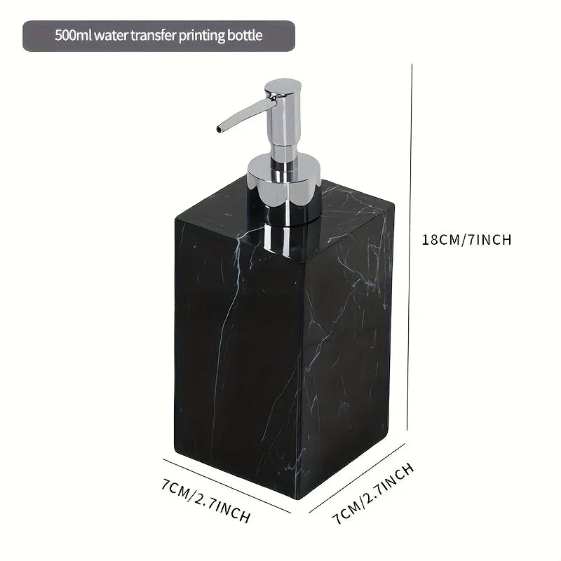 Hotel Bathroom Hand Sanitizer Refillable Bottle Simple and High-end Press Bottle Lotion Bottle Shampoo Shower Gel Empty Bottle House Of Avana