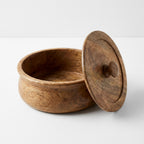House of Avana Large Mango Wood Flat Bread Box
