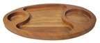 oval wooden serving platter mango wood natural polish appetizer board