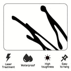 Vibrant ink hummingbird wall art, black and blue design, delicate wings - House of Avana