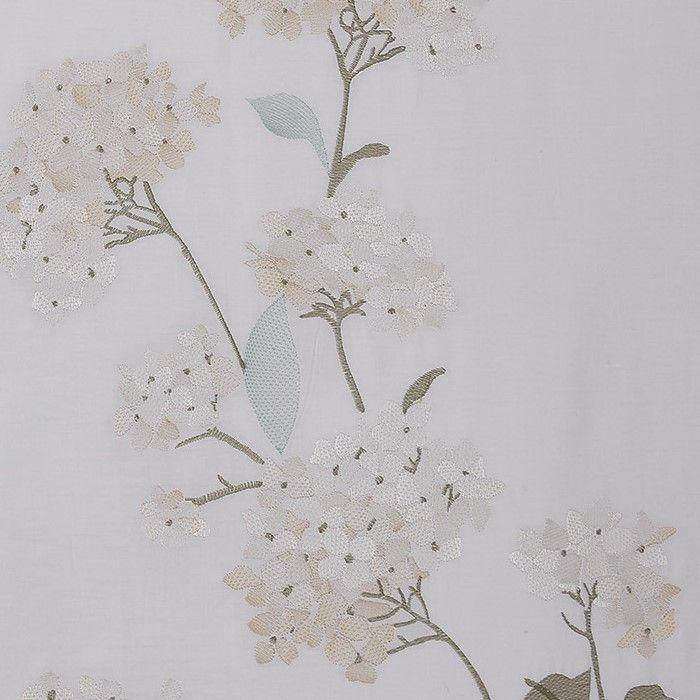 Hydrangea 100% Cotton Embroidered Duvet Cover Set Mélange Home