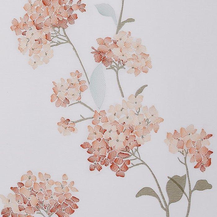 Hydrangea 100% Cotton Embroidered Duvet Cover Set Mélange Home