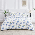 Hydrangea Printed Duvet Set Mélange Home