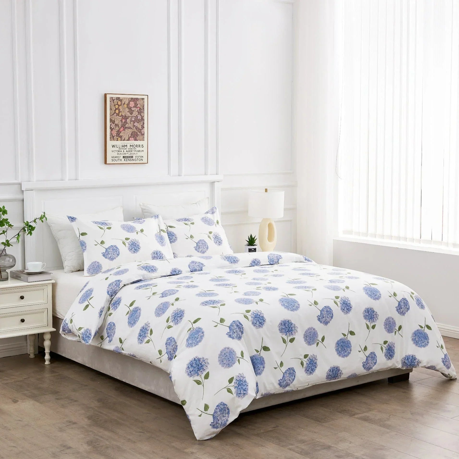 Hydrangea Printed Duvet Set Mélange Home