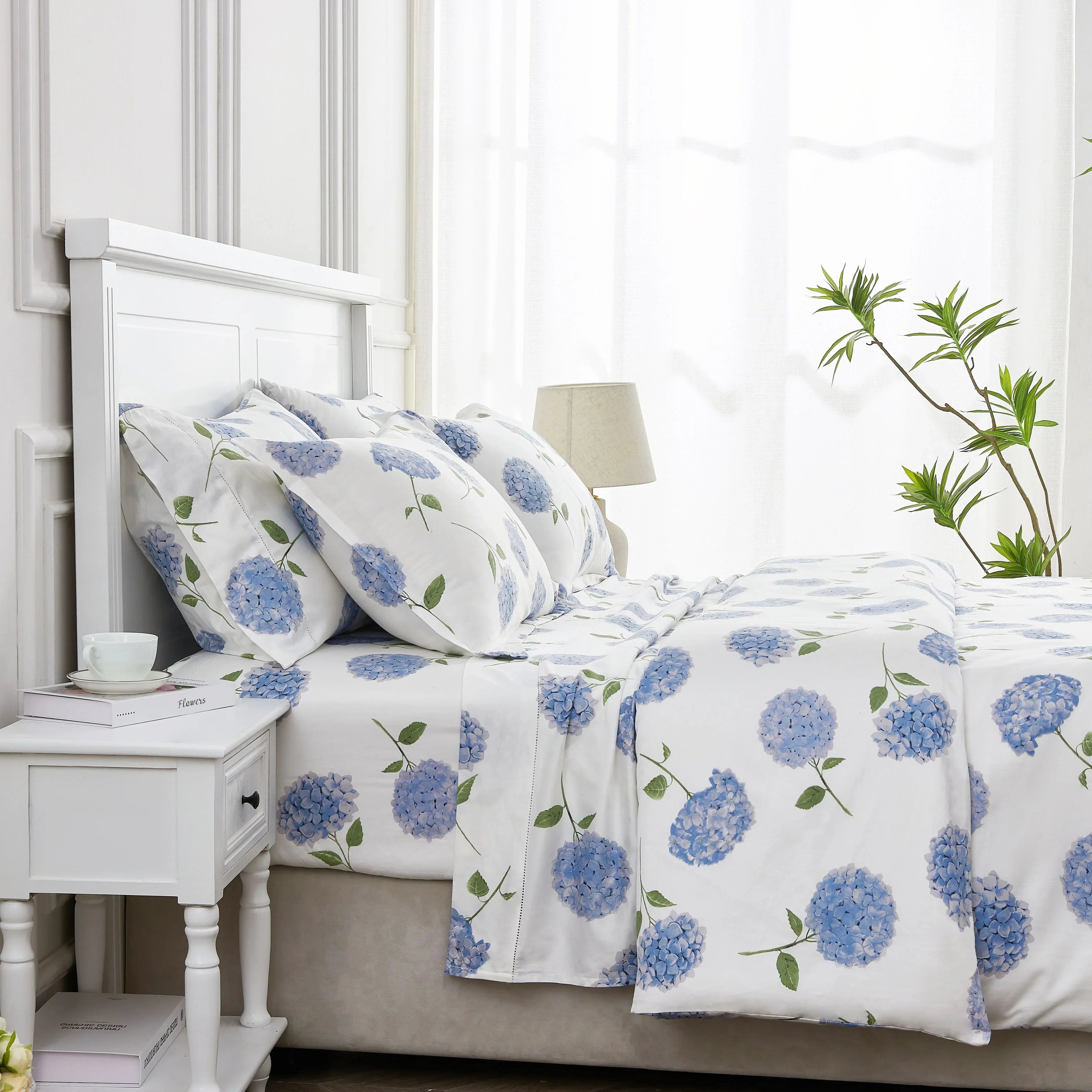 Hydrangea Printed Duvet Set Mélange Home