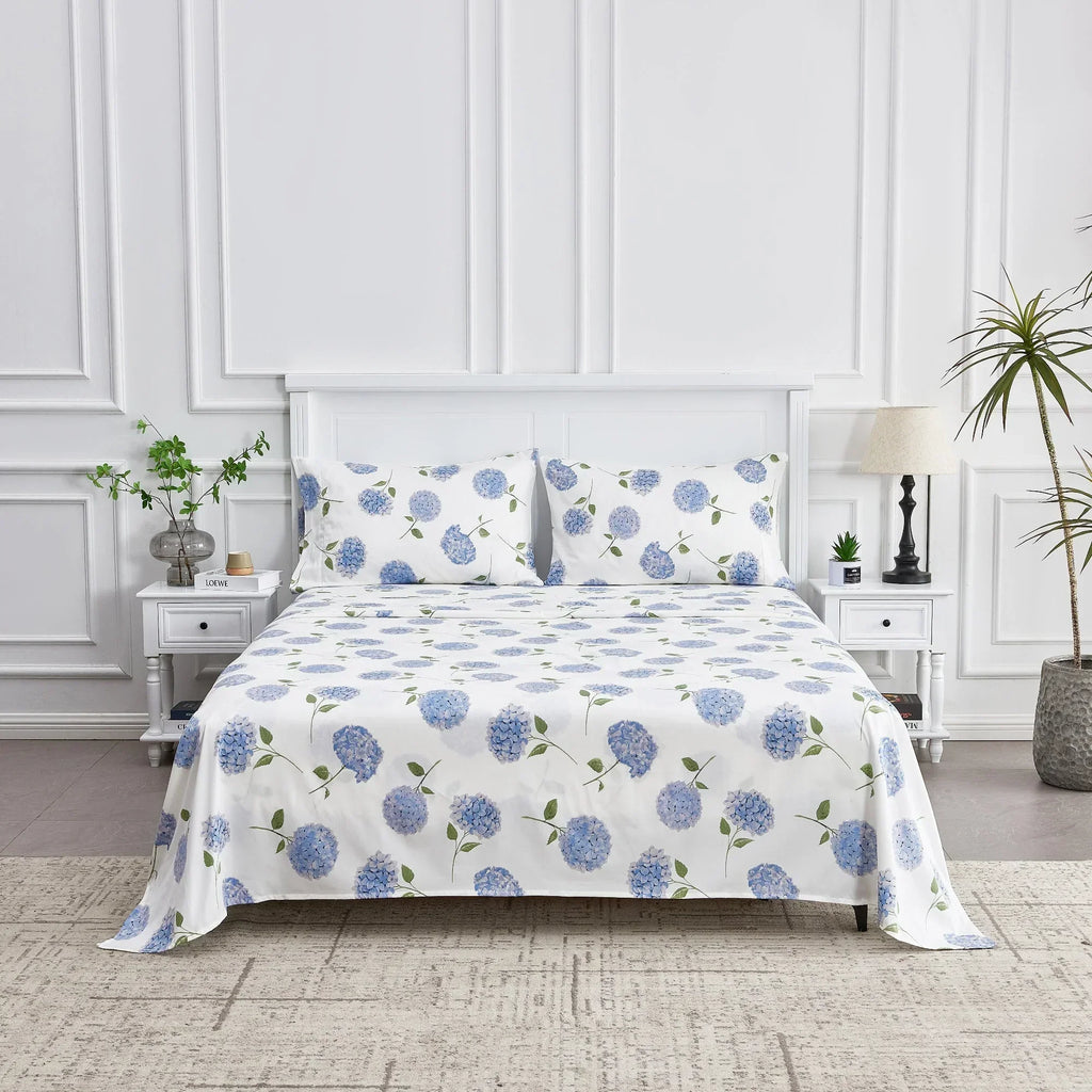 Hydrangea Printed Sheet Set Mélange Home