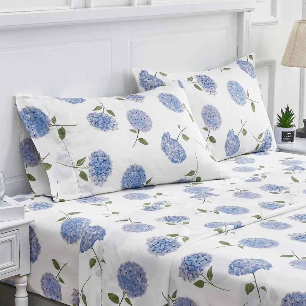 Hydrangea Printed Sheet Set Mélange Home