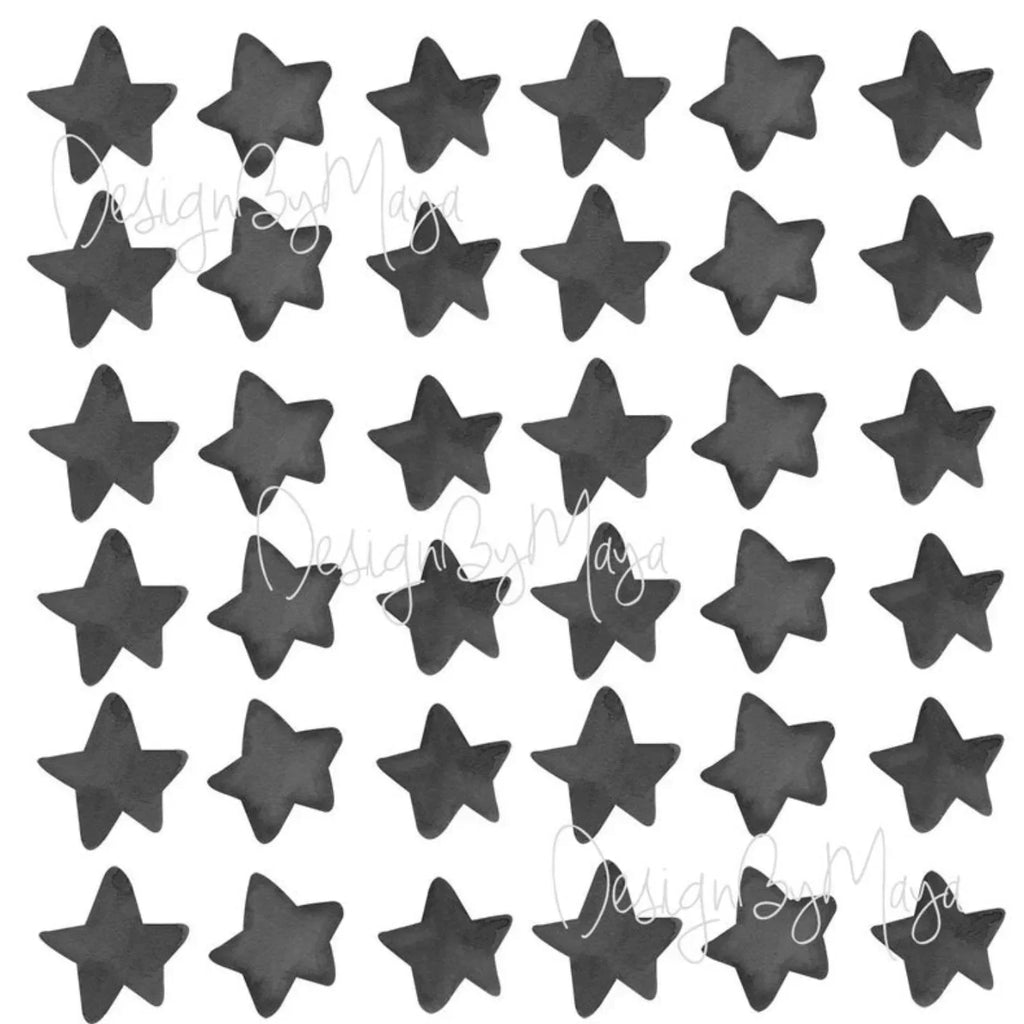"i Love You to the Moon and Back" - Full Moon and Stars - Fabric Nursery Wall Art Decals, lifestyle image - House Of Avana