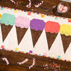 Ice Cream Cones Table Runner Precut Quilt Kit Block Party Quilt Co