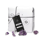 Beaded Garland with Tassels made from Merino Wool and Stalactite Crystal, One of a kind decor piece, Boho Beads for Coffee Table DeepPurpleProject