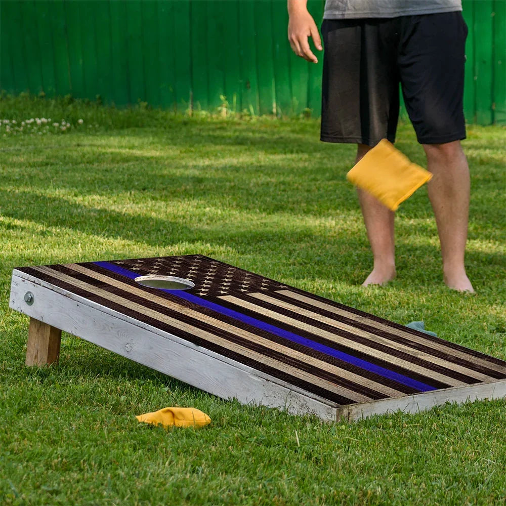 Police Support - Cornhole Board Wrap - Set of 2 Lone Star Art