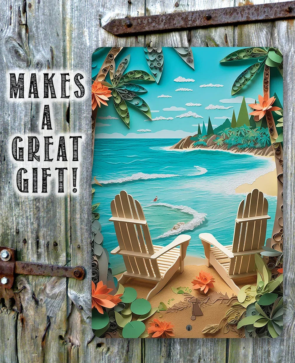 Beach Dreams - Metal Sign Lone Star Art