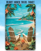 Beach Dreams - Metal Sign Lone Star Art