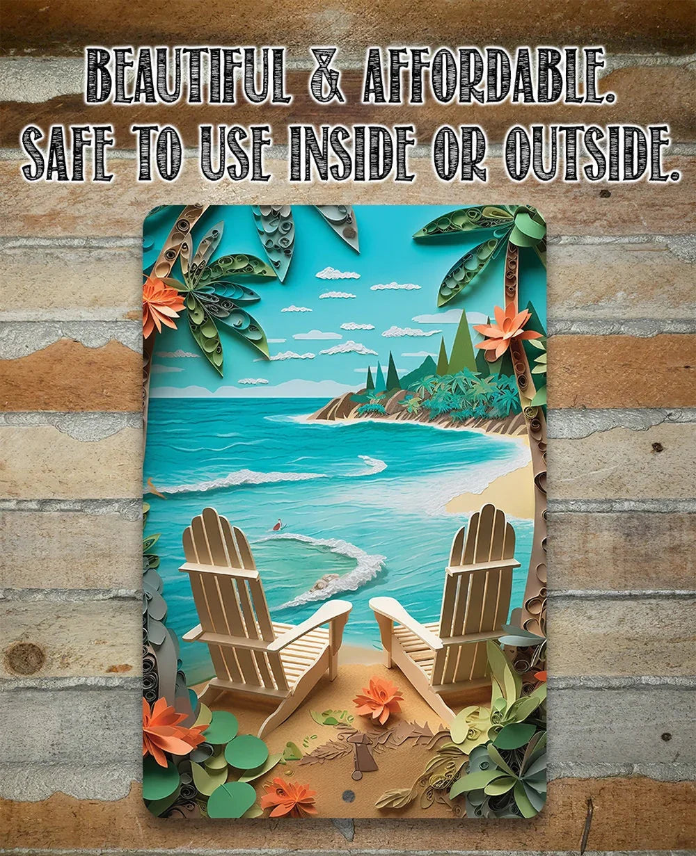 Beach Dreams - Metal Sign Lone Star Art