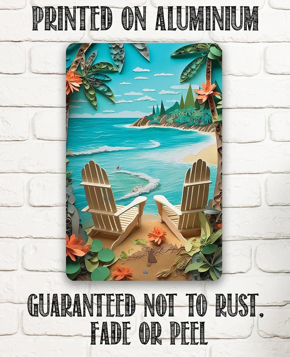 Beach Dreams - Metal Sign Lone Star Art