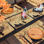 DaDalogy Bedding Set of 4 Pieces Autumn Birds Blessing Tapestry Dining Placemats 13” x 19” (Thanksgiving)