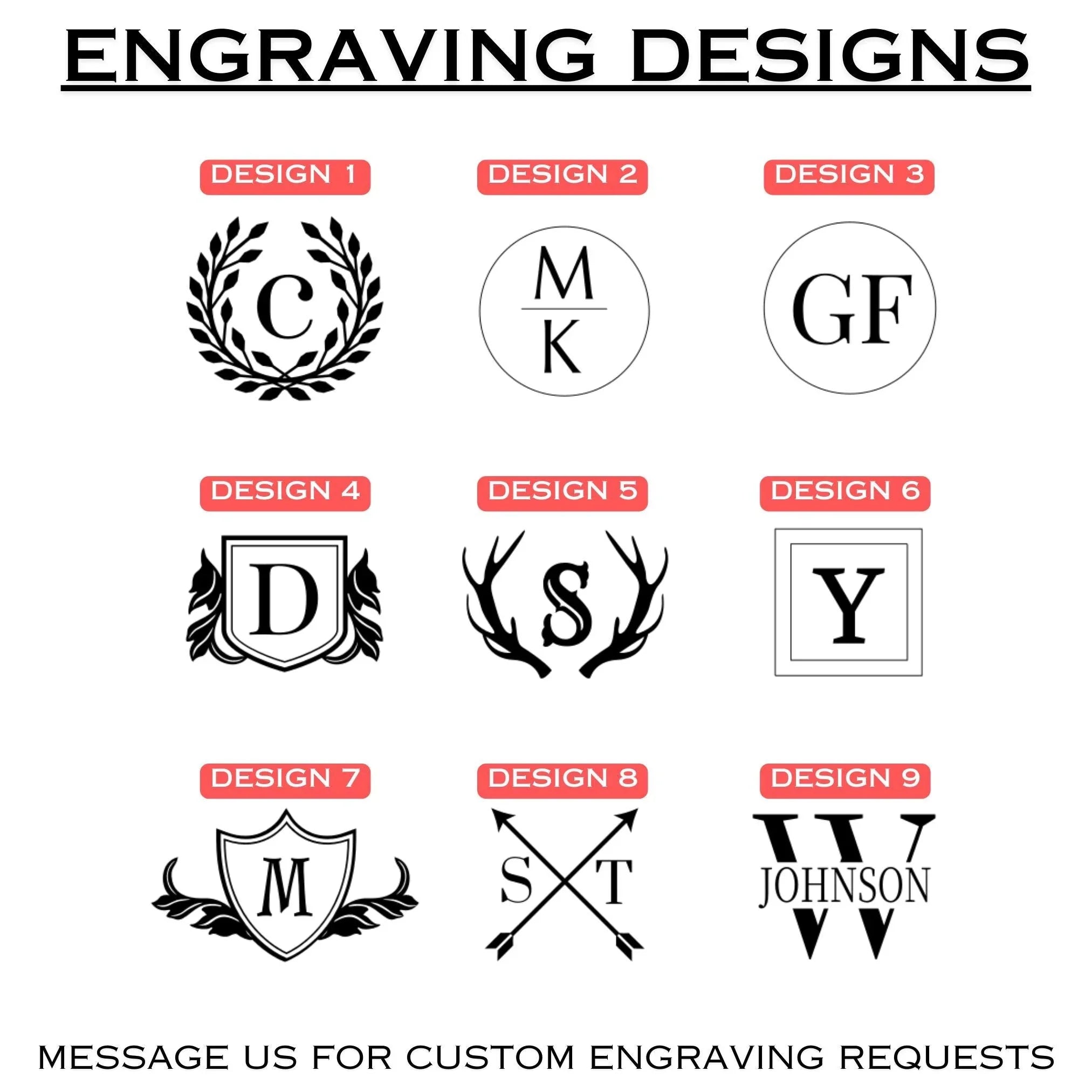 Bourbon Flight Board with Custom Engraving Luigi's Wood Shop