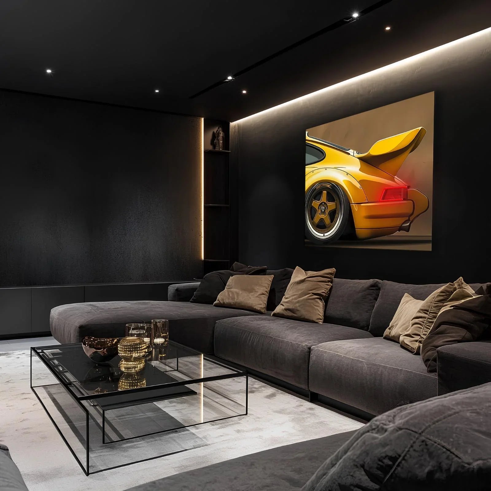 Acrylic Poster with Neon Lights | Custom LED Backlit Wall Art | High-Quality Automotive Poster for Car Enthusiasts, Gifting Peony Atelier