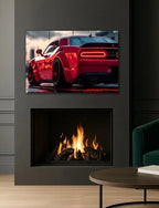 Acrylic UV‑Printed Car Poster with Integrated Neon LED Lighting Peony Atelier