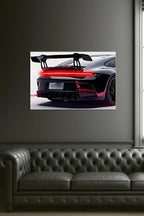 Acrylic UV‑Printed Rear Sport Car LED Art with Remote Control Peony Atelier