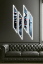 Acrylic UV‑Printed LED Car Wall Art with Dimmer Peony Atelier