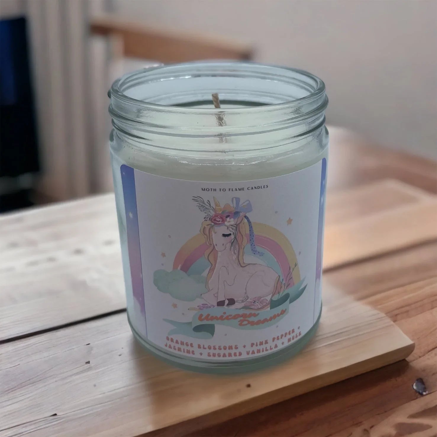 Unicorn Dreams – 7 oz Candle Moth to Flame Candles