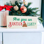 Santa's 💩 List Sign Gia Roma