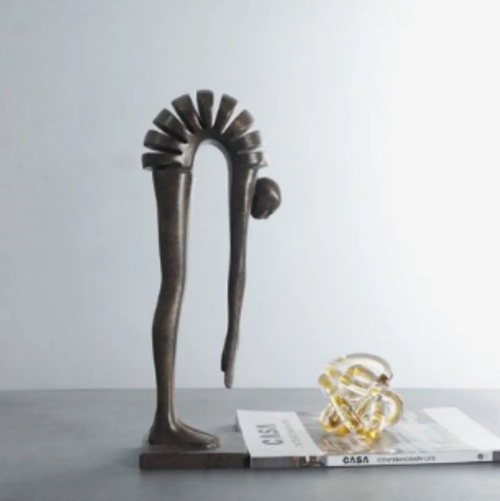Modern Artistic Bending Human Sculpture