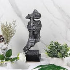 Abstract Thinker Sculpture – Metal [[SKU:HOA-SCU-556]]