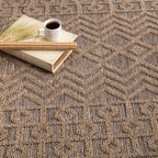 In- & Outdoor Rug Cologne with Bohemian Aztec Pattern in Beige RugYourHome