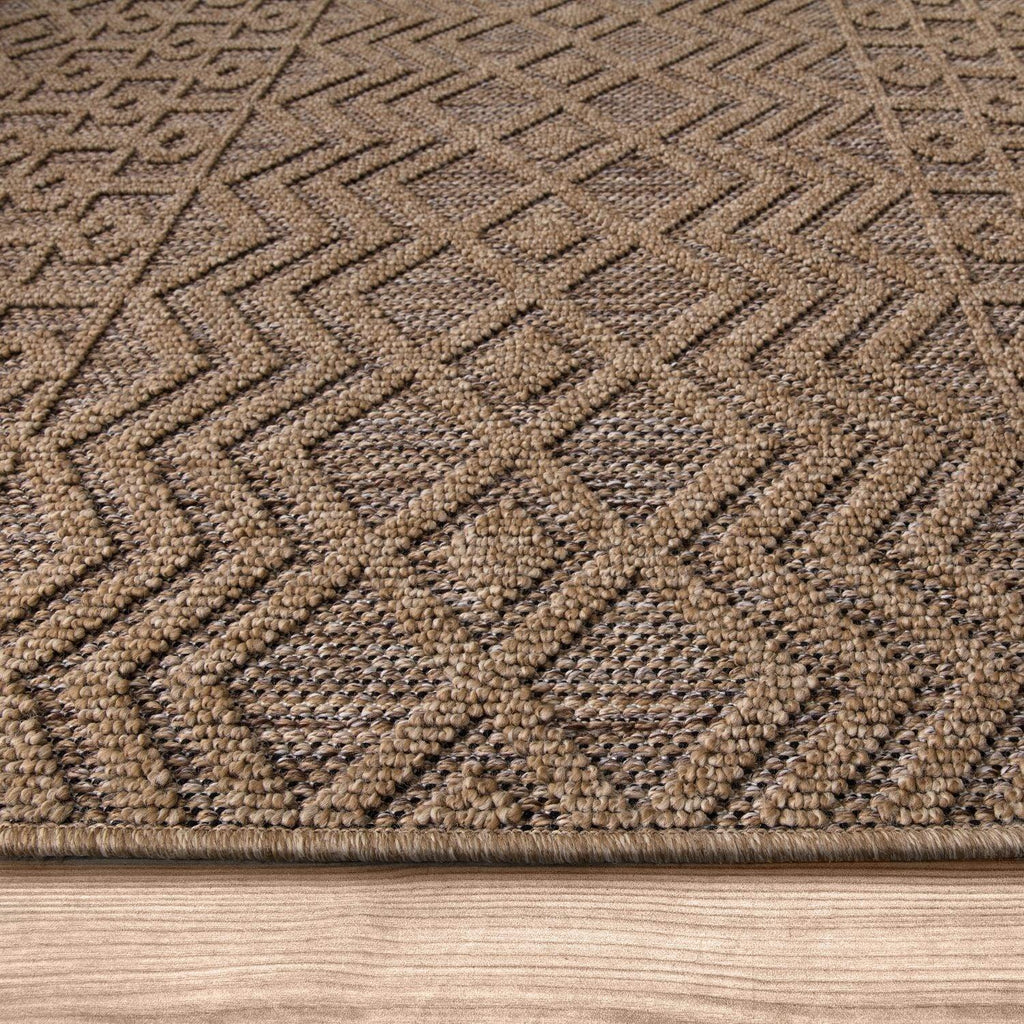 In- & Outdoor Rug Cologne with Bohemian Aztec Pattern in Beige RugYourHome