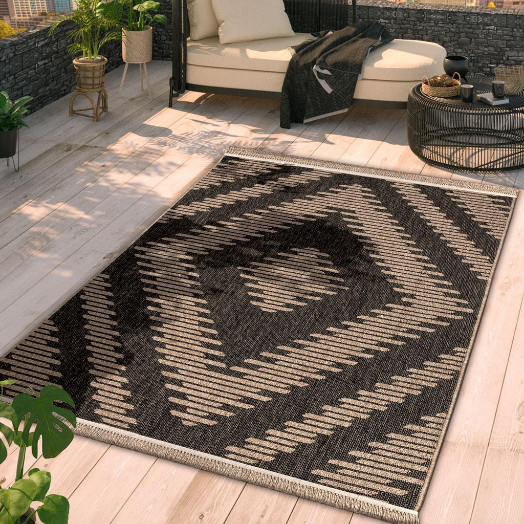 In- & Outdoor Rug Cologne with Bohemian Diamond Pattern RugYourHome