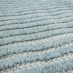 In- & Outdoor Rug Marrakesh Carved Design - Aqua Blue RugYourHome