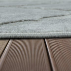 Outdoor Rug Marrakesh Moroccan Diamond Pattern - Light-Grey RugYourHome