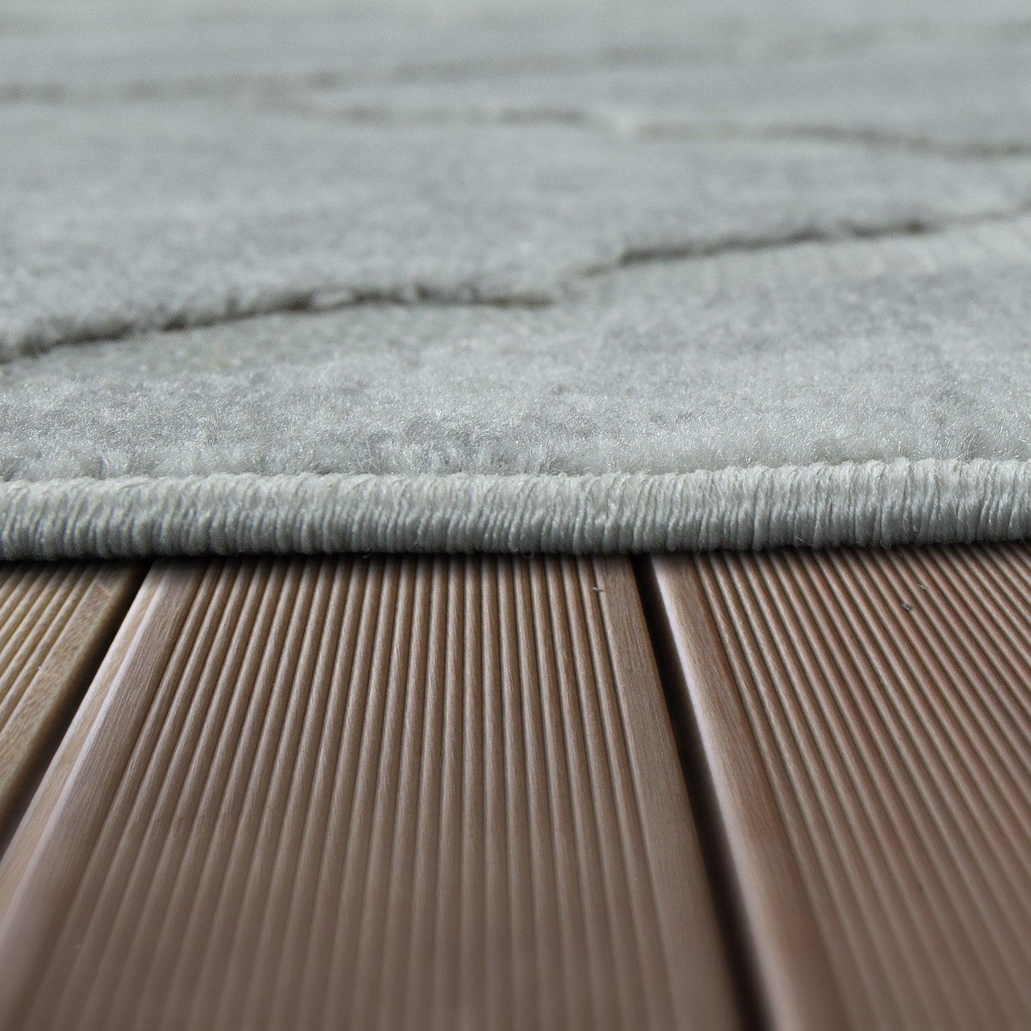 Outdoor Rug Marrakesh Moroccan Diamond Pattern - Light-Grey RugYourHome