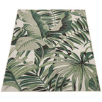 In- & Outdoor Rug Ostende for Patio Jungle Design - Green Beige RugYourHome